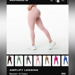 Alphalete Amplify Leggings Size Medium- EUC, hung to dry only.